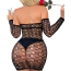 Платье Star Night Strapless Net Mini Dress, черное - Фото №4