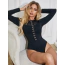 Боді Star Night Hook Buckles Bodysuit, чорне - Фото №6