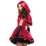 Костюм червоної шапочки Leg Avenue Gothic Red Riding Hood червоний: сукня + накидка з капюшоном - Фото №4