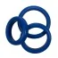 Набір ерекційних кілець Blue Mate Cockring - Set, 3 шт - Фото №2