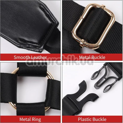 Бондажный набор Lockink Yeahwow Doggy Style Saddle Set, черный