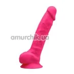 Вібратор Silexd Premium Silicone Dildo Model 1 Size 8, рожевий - Фото №1
