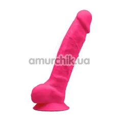 Вибратор Silexd Premium Silicone Dildo Model 1 Size 8, розовый - Фото №1