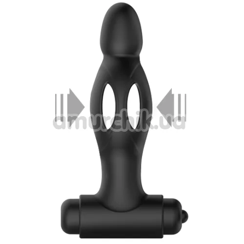 Анальная пробка с вибрацией MR Play Super Rower Silicone Vibrating Anal Plug, черный