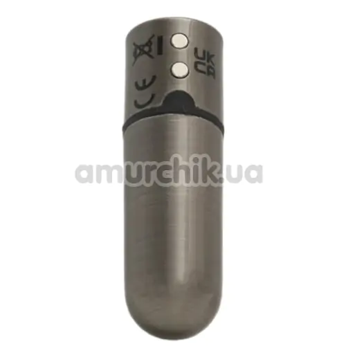 Віброкуля First-Class Bullet With Key Chain Pouch, сіра