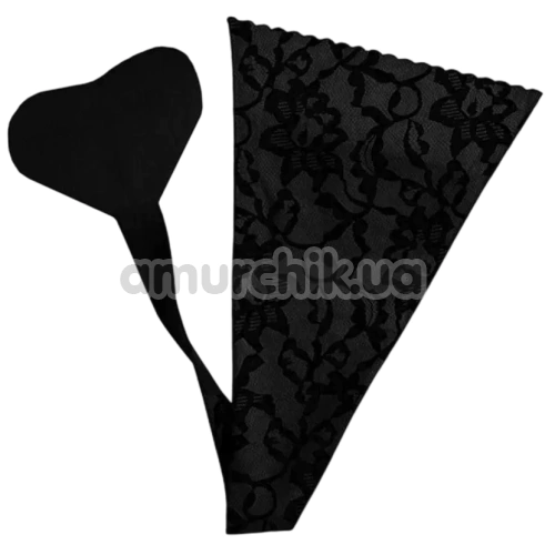 Самоклеящиеся трусики Bye Bra Adhesive String, черные - Фото №1