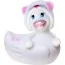 Клиторальный вибратор I Rub My Duckie Hoodie White, белый - Фото №1