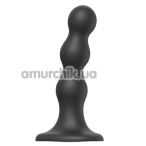 Фалоімітатор Strap-On-Me Dildo Plug Balls M, чорний - Фото №1