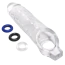 Насадка на пеніс Size Up 1 Inch See-Thru Stretch Penis Extender With Pleasure Dots & Ball Loop, прозора - Фото №4