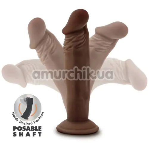 Фаллоимитатор Dr. Skin Posable Shaft 6, коричневый
