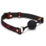 Кляп Liebe Seele Victorian Garden Breathable Silicone Ball Gag, червоно-чорний - Фото №2