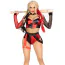 Костюм злочинниці Leg Avenue Crime Spree Sweetie Costume чорно-червоний: топ + шортики - Фото №1