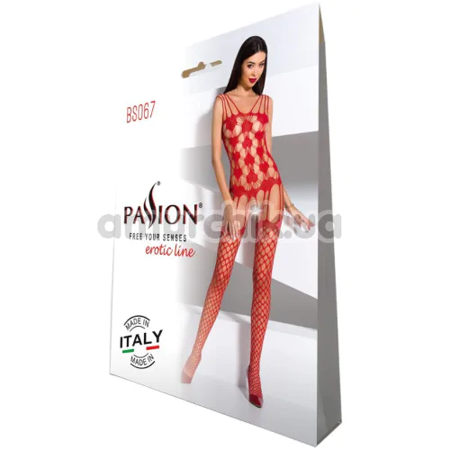 Комбінезон Passion Free Your Senses BS067, червоний