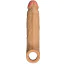 Насадка на пеніс з вібрацією Shaft Vibrating Sheath Model F Size 2, світло-коричнева - Фото №3