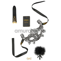 Набір секс-іграшок Guilty Pleasure First Flirt Giftset, чорно-золотий - Фото №1