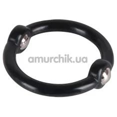 Ерекційне кільце Beaded Cock Ring, чорне - Фото №1