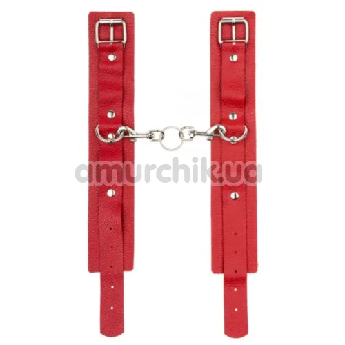 Фиксаторы для ног sLash Leather Standart Leg Cuffs, красные