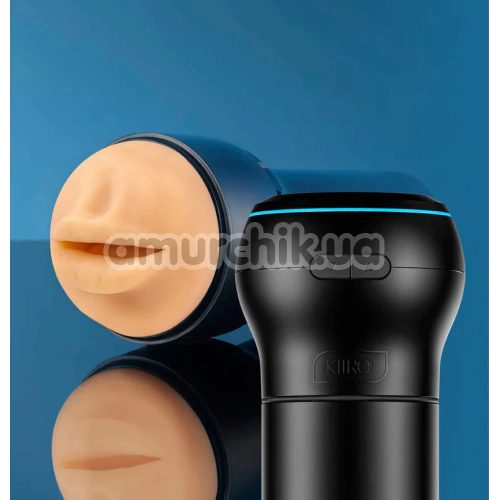 Набір Kiiroo Feel Mouth Interactive Suction Device + Stroker PBC: мастурбатор + інтерактивна насадка, тілесний