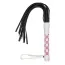 Батіг VIP Leather Flogger, біло-рожева
