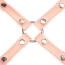 Ремінці для фіксаторів Liebe Seele Dark Candy Hogtie With Silver Hardware, рожеві - Фото №2