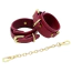 Фиксаторы для рук Roomfun Leather Handcuffs, бордовые - Фото №5