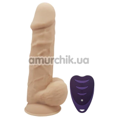 Вібратор Silexd Premium Silicone Dildo Model 1 Size 8.5 LRS, тілесний - Фото №1