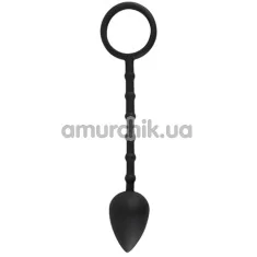 Анальная пробка с одним эрекционным кольцом Intense Plug Cock & Ball Ring, черная - Фото №1