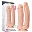Двойной фаллоимитатор LoveToy Mega Double Dildo 12, телесный - Фото №13