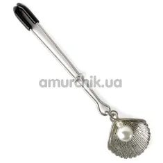 Затискач для клітора Art of Sex Clit Clamp Silver Pearl, срібний - Фото №1