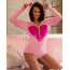 Комбинезон Leg Avenue Sweetheart Bear Velvet Romper, розовый - Фото №9