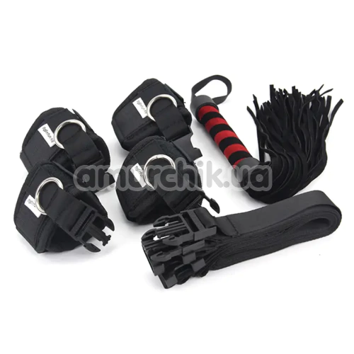 Бондажний набір Roomfun Bedroom Bondage Kit, чорний - Фото №1