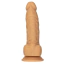 Вибратор с ротацией Addiction Naked Rotating & Vibrating Dong 8, светло-коричневый - Фото №2