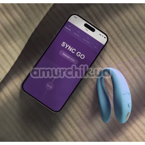 Вібратор We-Vibe Sync Go (ві вайб сінк гоу бірюзовий)