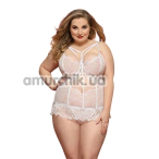 Комплект JSY Sexy Lingerie 8381, белый: корсет + трусики-стринги - Фото №1