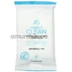 Салфетки для интимной гигиены JO Simply Clean - без запаха, 12 шт. - Фото №1