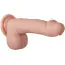 Вибратор с ротацией и подогревом Adam & Eve Adam's Warming Rotating Power Boost Dildo, телесный - Фото №7