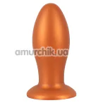 Анальна пробка Anos Big Soft Butt Plug, помаранчева - Фото №1