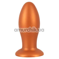 Анальна пробка Anos Big Soft Butt Plug, помаранчева - Фото №1