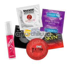 Набір захисних засобів + збуджуючий гель Sensual Love Set - Фото №1