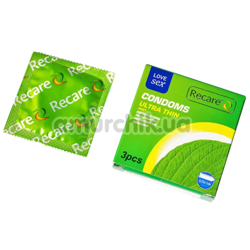 Recare Ultra Thin Mint - м'ята, 3 шт