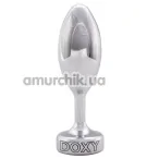 Анальна пробка Doxy Smooth Butt Plug, срібна - Фото №1