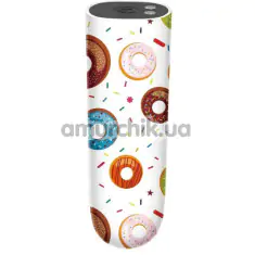 Кліторальний вібратор Donut Massager, білий - Фото №1