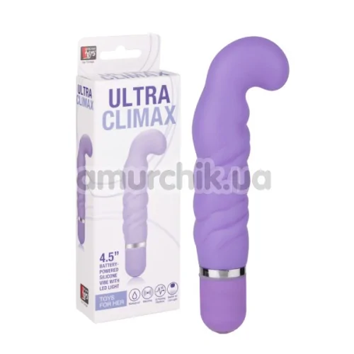 Вибратор для точки G Ultra Climax, фиолетовый