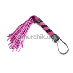 Флоггер DS Fetish Flogger S, розово-черный - Фото №1