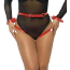 Гартеры с фиксаторами для рук Star Night BDSM Garter Belt With Handcuffs And Restraints, красные - Фото №1