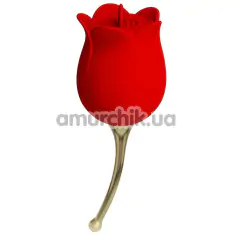 Кліторальний вібратор Pretty Love Rose Lover, червоний - Фото №1