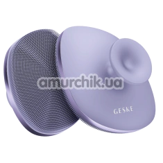 Щетка для тела Geske Body Brush 4 in 1 Suction Mount Metal, фиолетовая - Фото №1