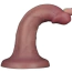 Вібратор Lovetoy Dual Density Power Cock 6, коричневий - Фото №7