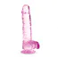 Фалоімітатор Naturally Yours 6 Crystalline Dildo, рожевий - Фото №2