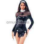 Костюм монашки JSY Sexy Lingerie 5820, черный: платье + головной убор - Фото №1